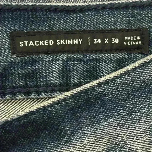 PacSun Men’s 34x30 Stacked Skinny Stretch Denim Jeans - Picture 7 of 11